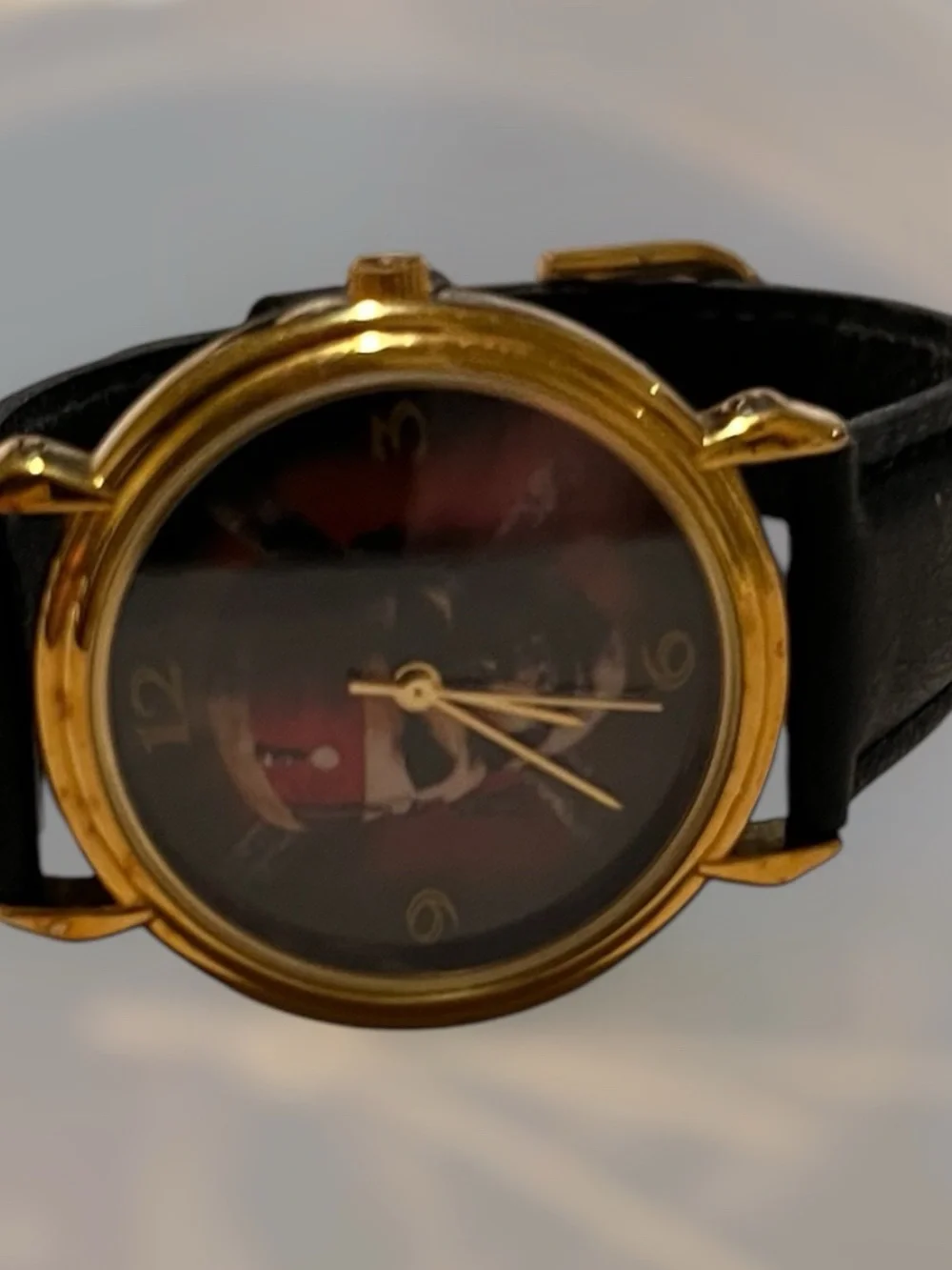 Disney Pirates Of The Caribbean Leather Skull Watch